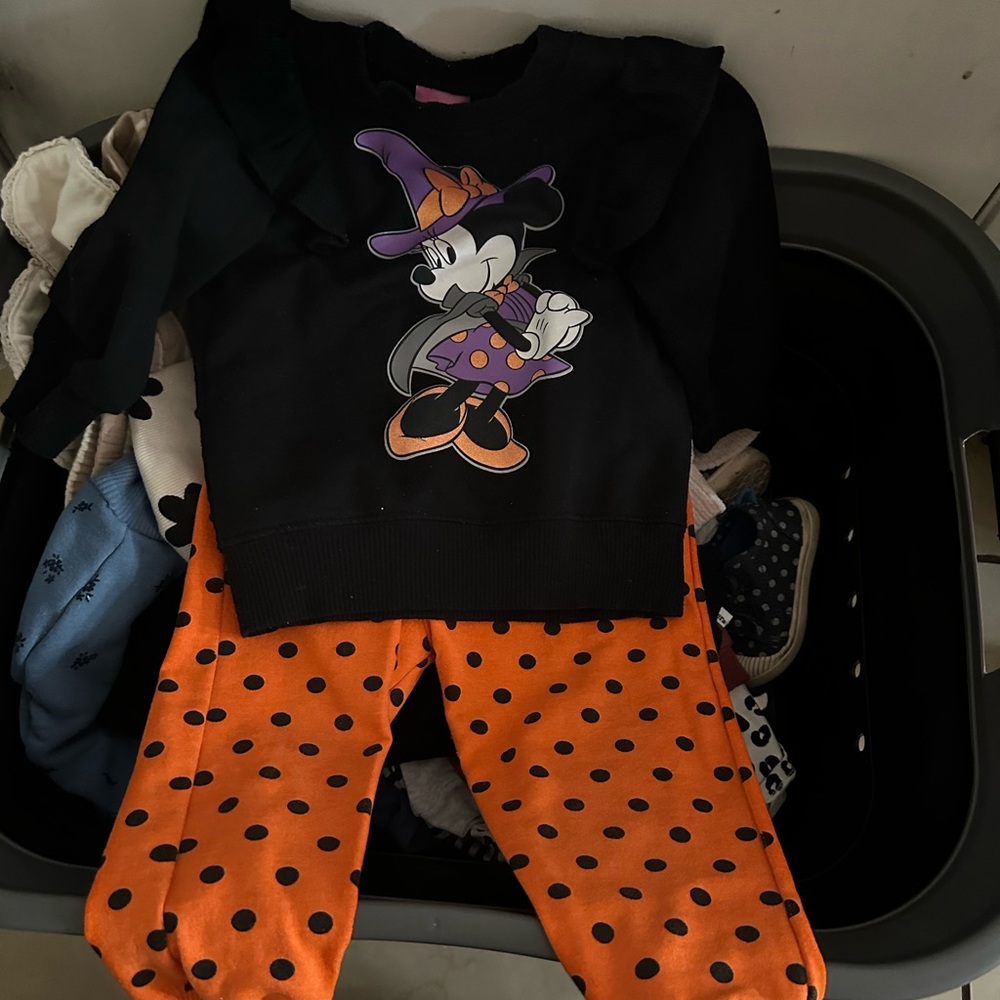 Black and Orange Minnie Mouse Outfit